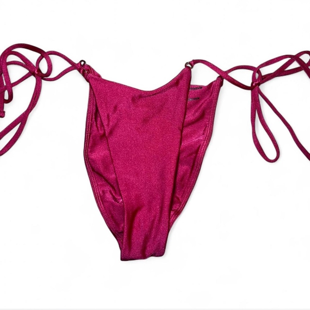 Lovers + Friends Fuchsia Bikini Cheeky Bottom